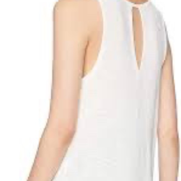 J.Crew Drapey Tank Top w/Silky Hem, Ivory - Picture 3 of 5